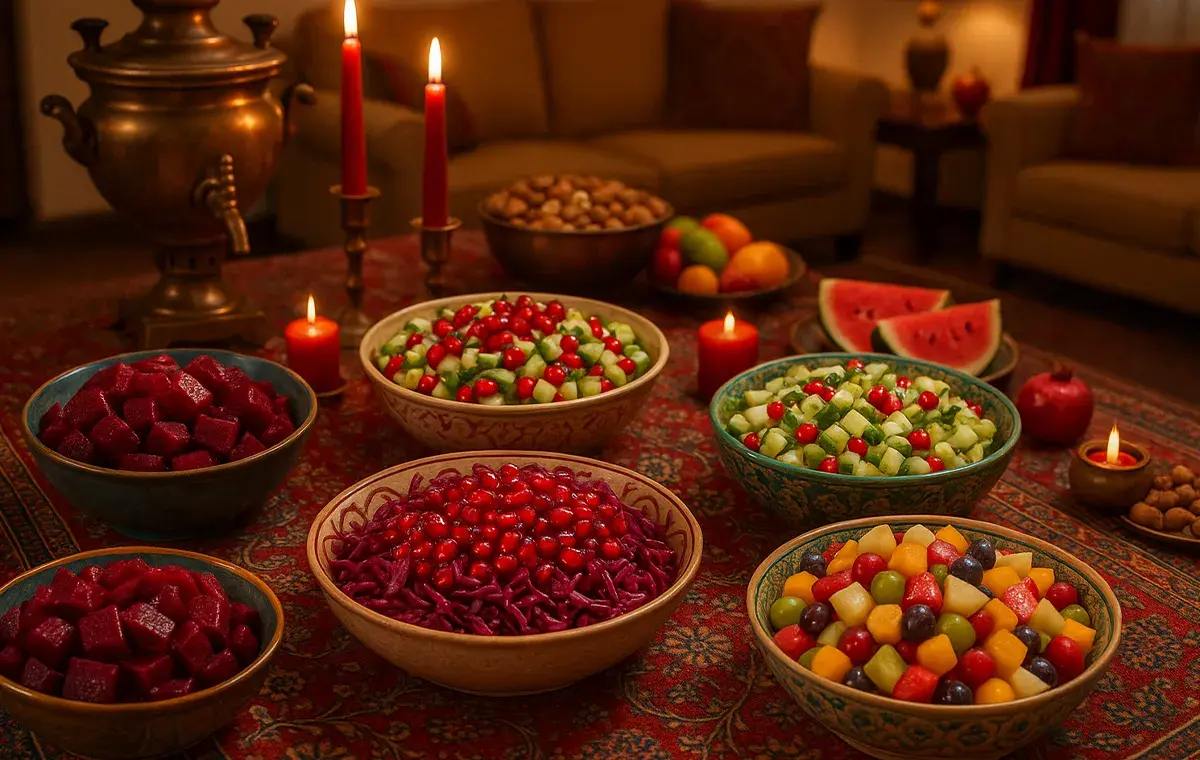 سالادهای مجلسی شب یلدا | تنوع و زیبایی در سفره چله