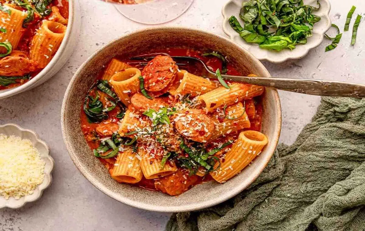 طرز تهیه پاستا اسفناج سریع و سالم
