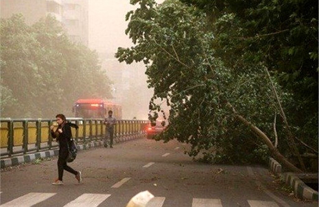 اخطار وزش باد شدید در تهران و تاثیرات آن بر ایمنی و سلامت