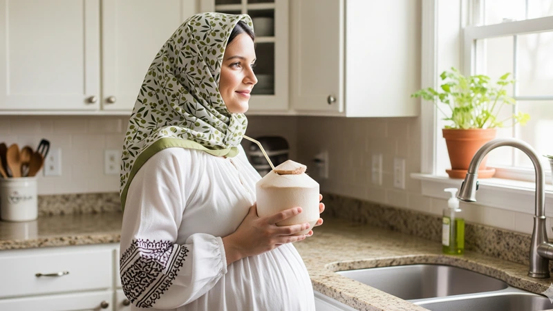 فواید آب نارگیل در بارداری و سلامت مادر و جنین