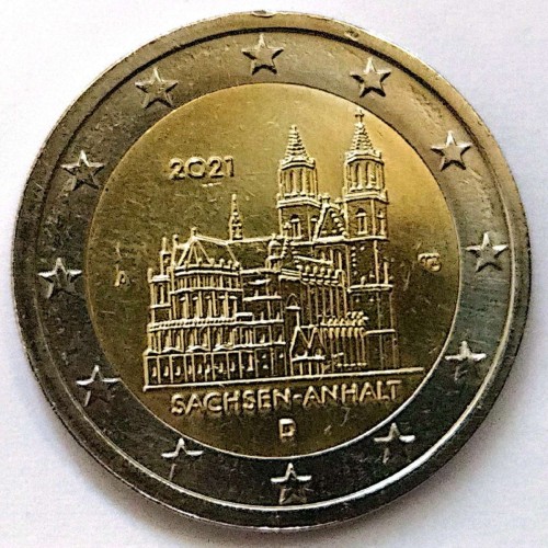 فروش سکه 2 یورو زاکسن آنهالت آلمان 2021 اصل و معتبر