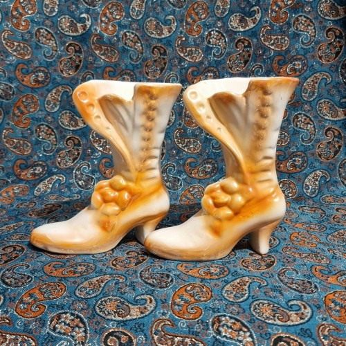 فروش گلدان سفال سرامیک چکمه ای قدیمی ( توضیحات )