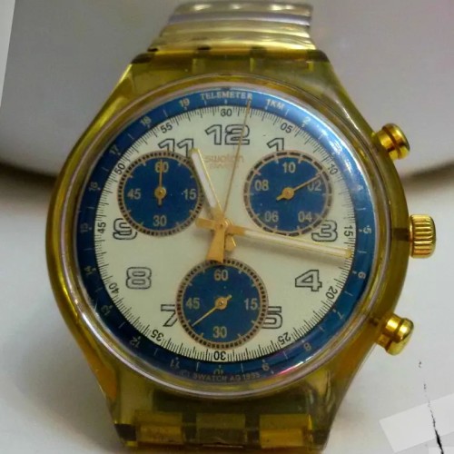 فروش ساعت سواچ کرنوگراف اصل با کارکرد دقیق و باتری نو