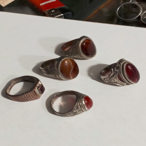 فروش 5 انگشتر قدیمی زیبا و کلکسیونی ش 2