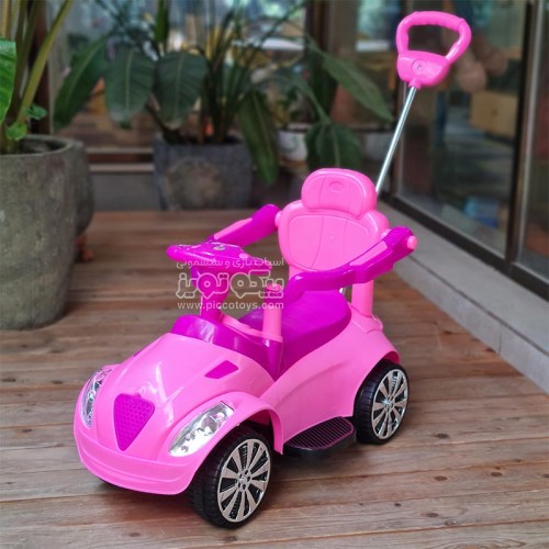 ماشین بازی واکر چهار چرخ رنگ صورتی بنفش