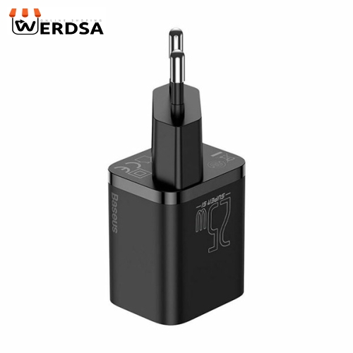 شارژر دیواری باسئوس 25W با کابل USB-C سریع