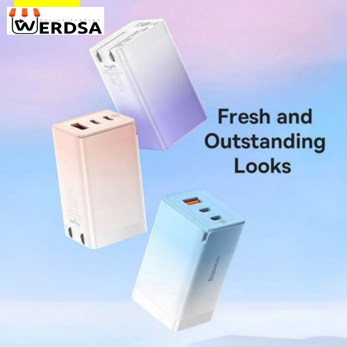 شارژر دیواری باسئوس 65W همراه کابل USB-C