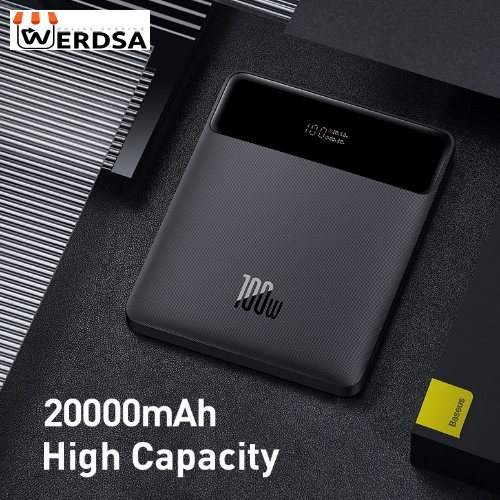 شارژر همراه باسئوس مدل PPBLD100-S 100W با ظرفیت 20000 میلی‌آمپر ساعت