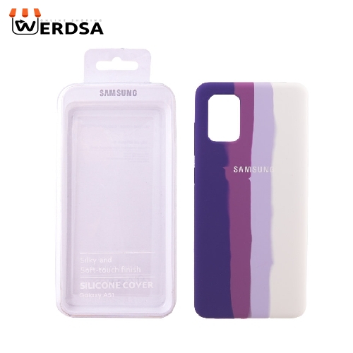 کاور رنگین کمان سیلیکون سامسونگ Galaxy A51