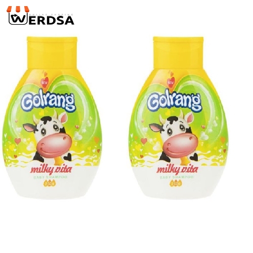 شامپو بچه گلرنگ مدل میلکی ویتا وزن 250 گرم مجموعه 2 عددی
