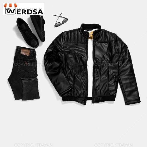 کاپشن چرمی مردانه Rayan مدل 24037 بهترین کیفیت