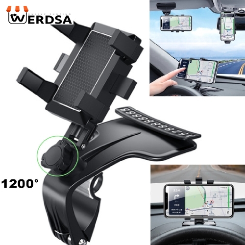 پایه نگهدارنده گوشی موبایل مدل گیره ای کد 6 به همراه شماره تلفن مخصوص پارک