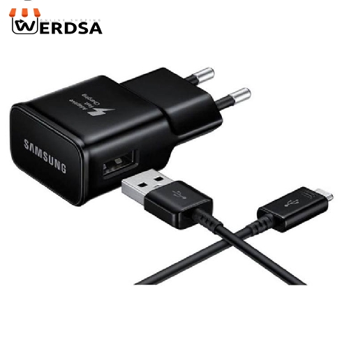 شارژر دیواری مدل EP-TA20EWE به همراه کابل تبدیل USB-C و مبدل USB-C و USB-C OTG