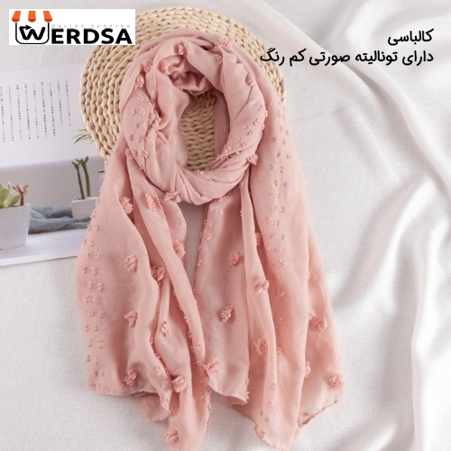 شال زنانه نخی شکوفه‌ای با طرح خاص و جذاب