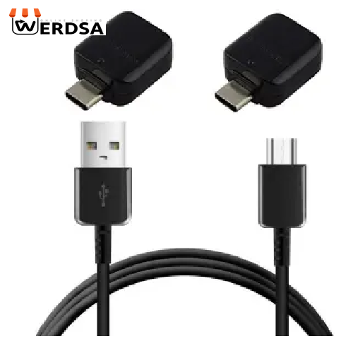کابل تبدیل USB به USB-C مدل EP-DG950CBE به همراه 2 عدد مبدل OTG USB-C