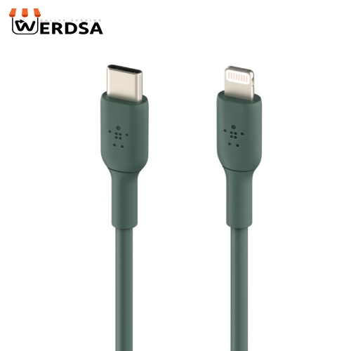 کابل تبدیل USB-C به لایتنینگ بلکین مدل CAA003bt1MMG Fast Charge طول 1 متر