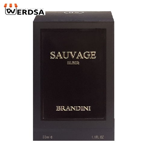 عطر جیبی مردانه برندینی مدل Sauvage Elixir حجم 33 میلی لیتر