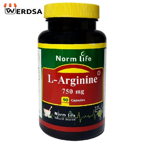 کپسول ال آرژنین 750 میلی گرم نورم لایف بسته 90 عددی