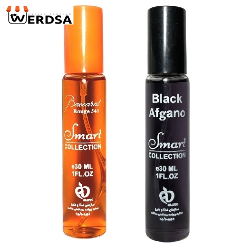 عطر جیبی اسمارت کالکشن مدل Baccarat Black Afgano حجم 30 میلی لیتر بسته 2 عددی