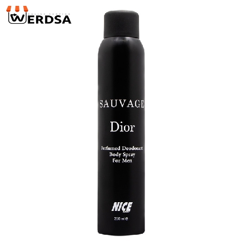اسپری خوشبو کننده بدن مردانه نایس پاپت مدل Sauvage Dior حجم 200 میلی لیتر