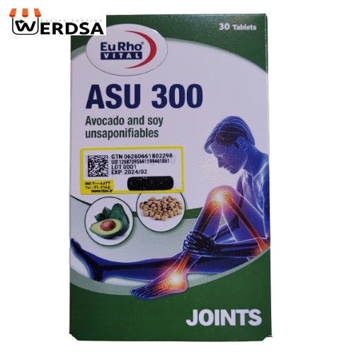 قرص آسو یوروویتال 300 میلی گرم بسته 30 عددی