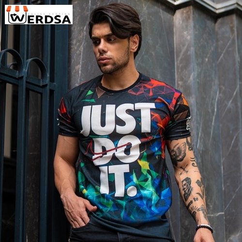 خرید تیشرت مردانه Just Do It مدل 2403