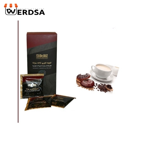 خرید قهوه فوری موکا دکتر بیز همراه با قارچ گانودرما 20 عدد ساشه