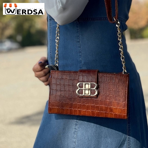 کیف دستی زنانه پاسپورتی سنگی کد 4314