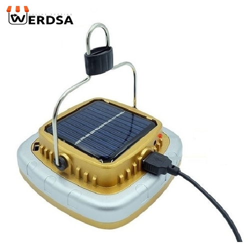 چراغ قوه کمپینگ شارژی مدل خورشیدی با باتری قدرتمند