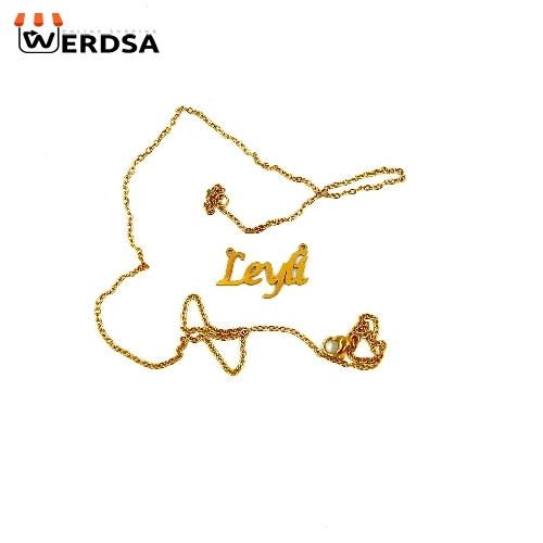 گرنبند زنجیر و پلاک اسم لیلا Leyla