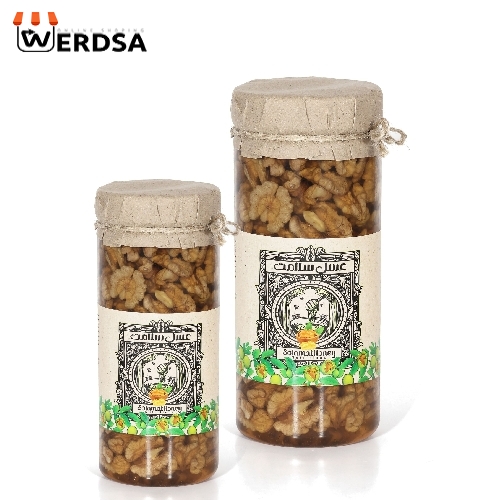 عسل با مغز گردو نیم کیلویی