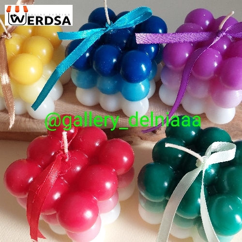 شمع روبیک بزرگ بازی رنگ‌ها و هنر در دکور شما