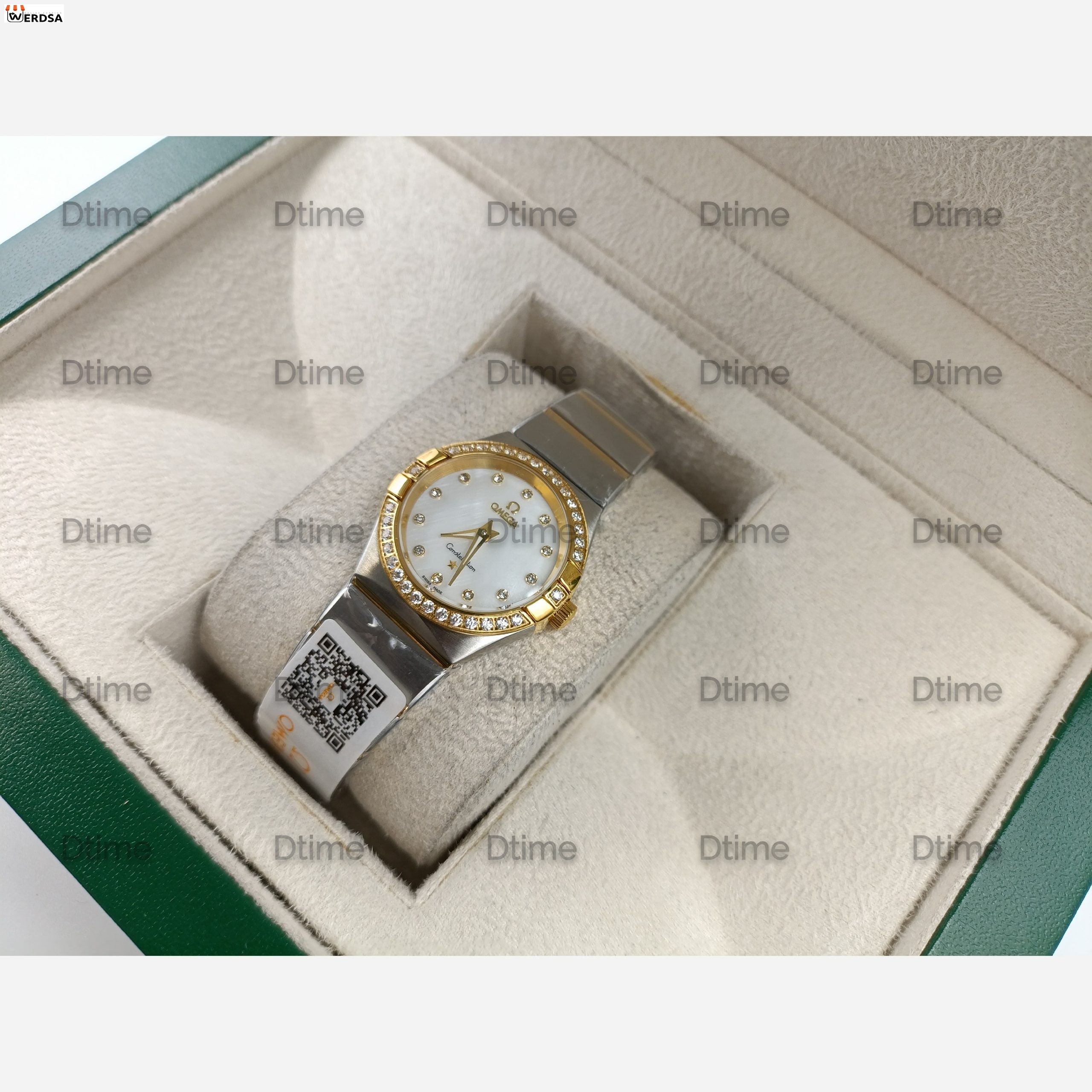 ساعت امگا کانسلیشن زنانه دو رنگ طلایی و نقره‌ای