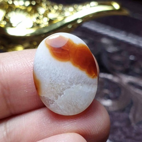 نگین سنگ عقیق ژئودی خراسانی معدنی با کیفیت بالا