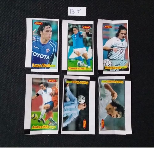 فروش 6 عکس آدامس فوتبالی کمیاب با کیفیت بالا