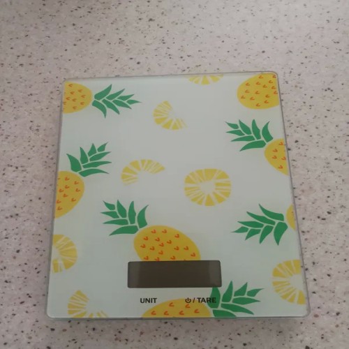 فروش ترازو آشپزخانه فانتزی آناناس سفید زرد سبز