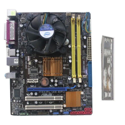 پکیج مادربرد ایسوس P5KPL AM با پردازنده E5300