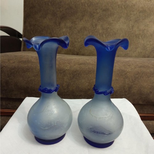 خرید جفت گلدان قدیمی آبی زیبا و خاص