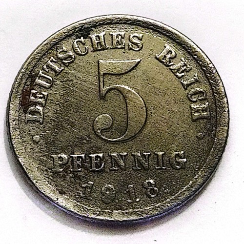 فروش سکه جمهوری امپراطوری آلمان 5 فینیگ1918(7301)