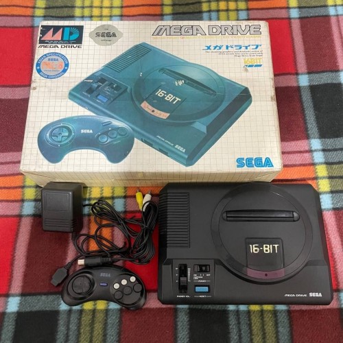 سگا مگا درایو مدار یک تیکه با دسته 6 دکمه و اداپتور