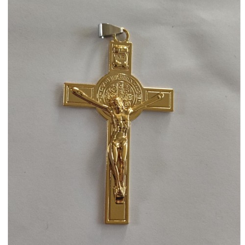 خرید مدال صلیب طلایی دو طرفه با طرح زیبا