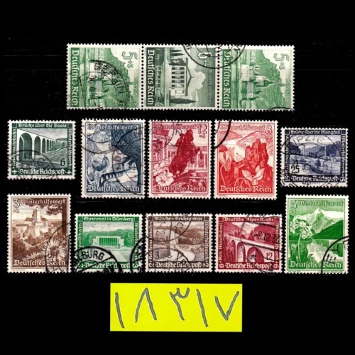 فروش سری تمبر مصرف شده کلاسیک المان رایش نازی