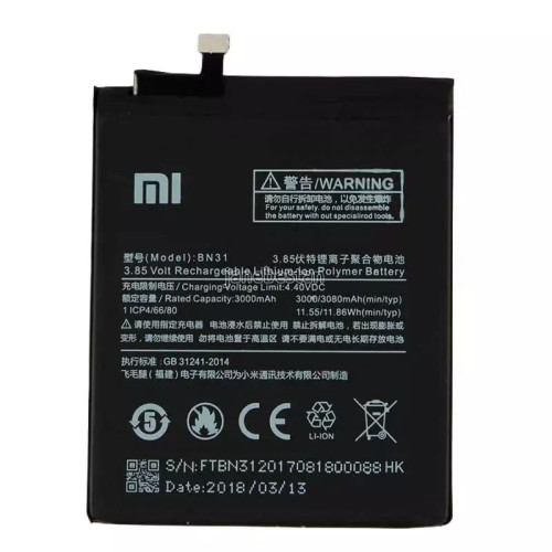 باتری شیائومی Redmi S2 با کد BN31 و گارانتی 3 ماهه
