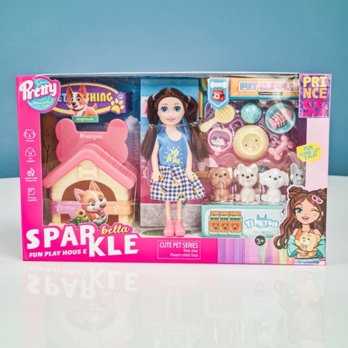 اسباب بازی خانه عروسکی سگ SPARKEL BELLA مدل P/7018/A