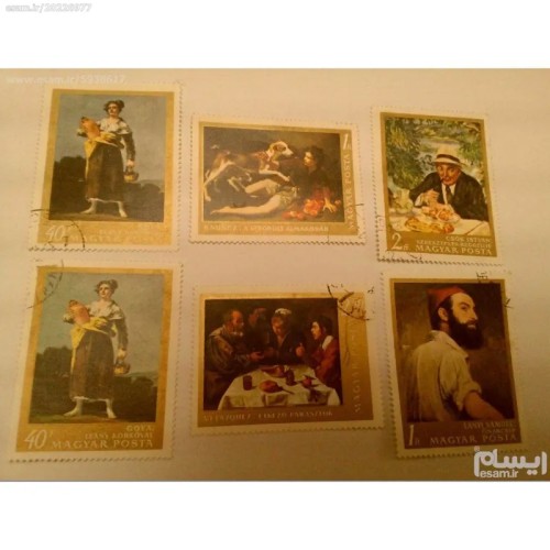 فروش 6 تمبر هنری با بهترین قیمت و کیفیت