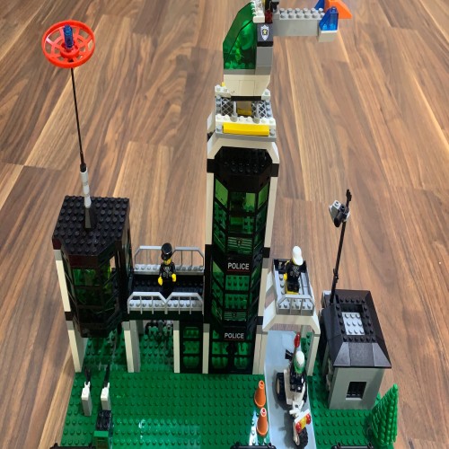 لگو پایگاه پلیس هلیکوپتر و موتور - بازی آموزشی و سرگرمی