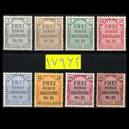 فروش سری تمبر کلاسیک کمیاب مالیات رایش 1903