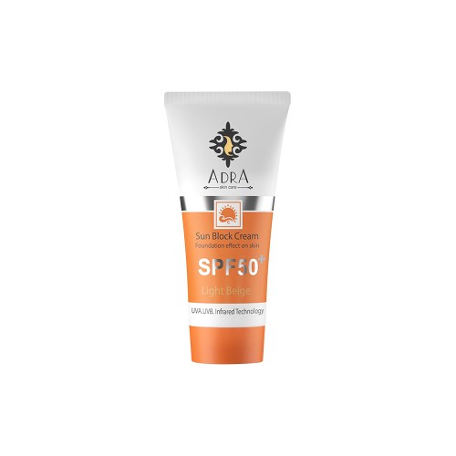 ضد آفتاب رنگی SPF50 آدرا - محافظت و زیبایی پوست