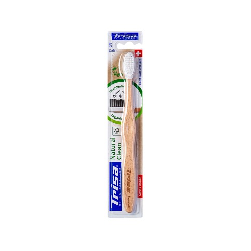 مسواک تريزا مدل Natural Clean با برس نرم و گیاهی