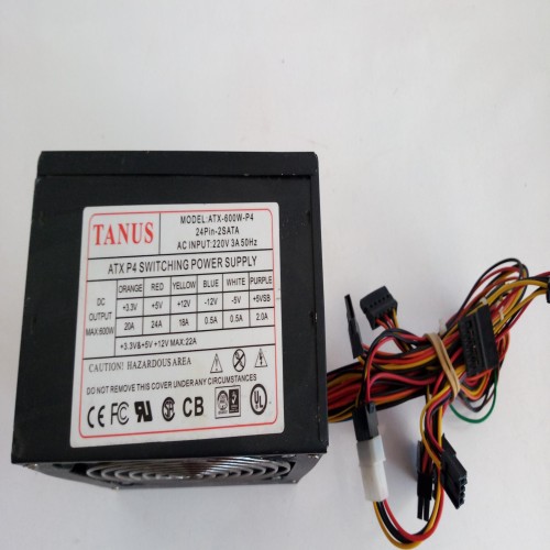 پاور دست دوم TANUS ATX 600W P4 سالم و تست شده